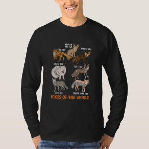 Füchse der Welt Funny Fox Stuff Tiere Educati T-Shirt