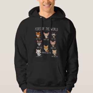 Füchse der Welt - Geschenk für Fox Lover Hoodie