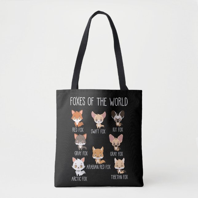 Füchse der Welt - Geschenk für Fox Lover Tasche (Vorderseite)