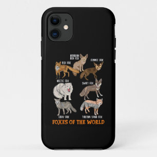 Füchse der Welt Lustige Fuchs-Sachen Tiere Bildung Case-Mate iPhone Hülle