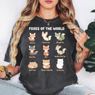 Füchse der Welt Sammlung süßer Fuchsarten T-Shirt
