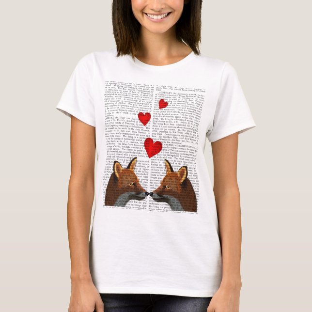 Füchse in der Liebe T-Shirt (Vorderseite)