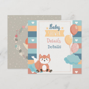 Füchse Kinderdusche Einladung