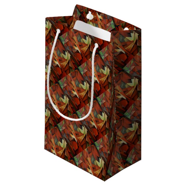 Füchse Kleine Geschenktüte (Vorderseite Schrägansicht)