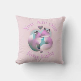 Füchse Küssen | Foxy Lady Pink Kissen