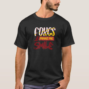 Füchse machen mich zum Lächeln des Naturwaldes T-Shirt