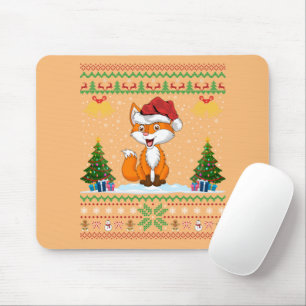 Füchse Tiere Lover Xmas Geschenk Ugly Fox Weihnach Mousepad
