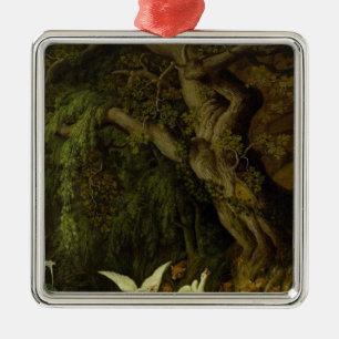 Füchse und Gänse Ornament Aus Metall