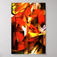 Füchse von Franz Marc Fine Art Poster