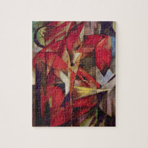 Füchse von Franz Marc, Vintage Abstracter Kubismus