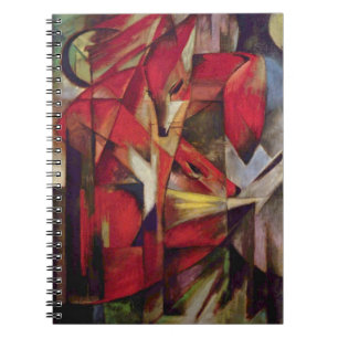 Füchse von Franz Marc, Vintage Abstrakte kubistisc Notizblock