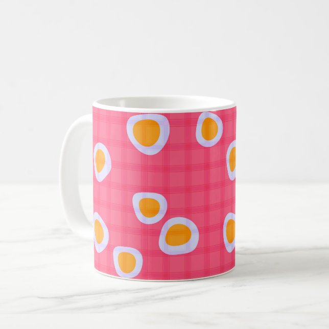 Fuchsflecken auf einem rosa Korallenboden Kaffeetasse (Vorderseite Links)