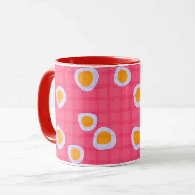 Fuchsflecken auf einem rosa Korallenboden Tasse (Vorderseite Links)