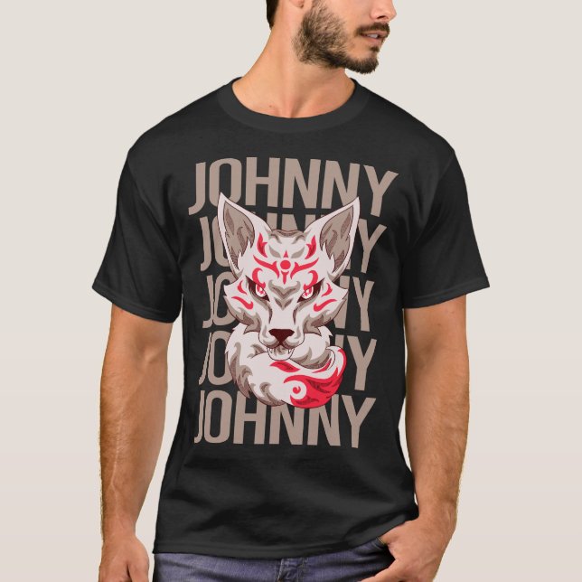 Fuchsgesicht - Johnny Name T-Shirt (Vorderseite)