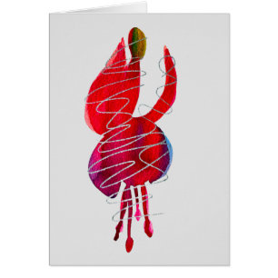 Fuchsia abstrakte Aquarellblüte