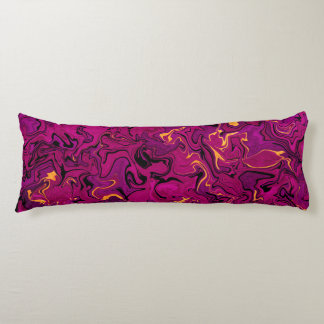 Fuchsia abstrakte Flüssigkeitskunst, kühn rosa Tex Seitenschläferkissen