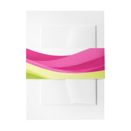 Fuchsia and Lime Green Modern Wedding  Einladungsbanderole