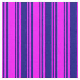 Fuchsia & Blue Linde/Streifenmuster Stoff