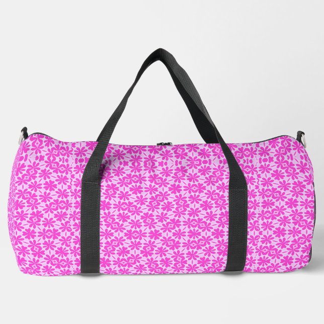 Fuchsia-Blume Duffle Bag (Vorderseite)