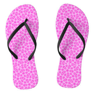 Fuchsia-Blume Flip Flops