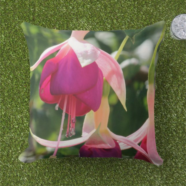 Fuchsia-Blume Kissen (Gras)