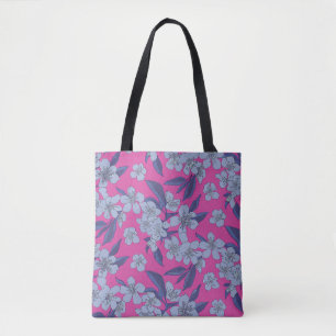 Fuchsia Blumen-Schulter-Tasche Tasche
