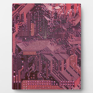 Fuchsia Cyber Leiterplatte Tech Elektronik Fotoplatte