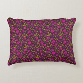 Fuchsia | Dancing Watercolor Daisies Dekokissen
