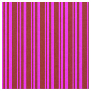 Fuchsia & Dark Red Lines Stoff