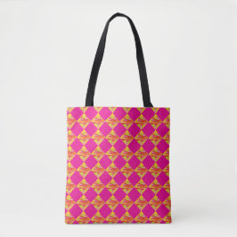 Fuchsia Diamond Tote Bag Tasche