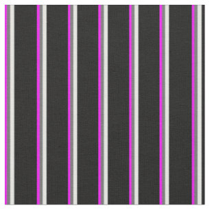 Fuchsia, Dim Gray, Minzcreme und schwarz Stoff