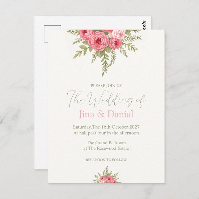 Fuchsia Dream Postkarte (Vorne/Hinten)