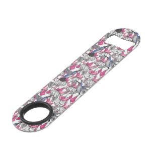 Fuchsia et colibris blancs
