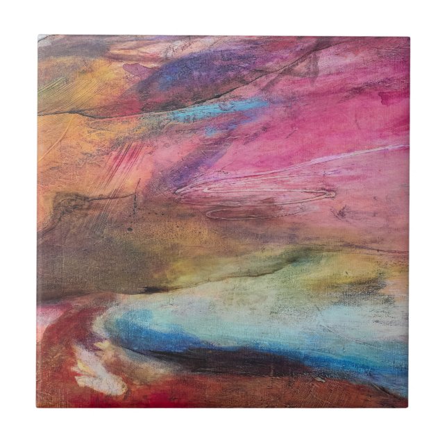 Fuchsia Expression Fliese (Vorderseite)