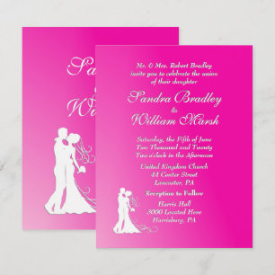 Fuchsia Faire-part de mariage