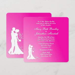 Fuchsia Faire-part de mariage