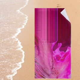 Fuchsia-Fantasie - abstrakt Strandtuch