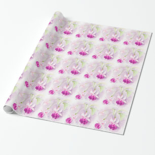 Fuchsia feine Art rosa lila Verpackung Geschenkpapier