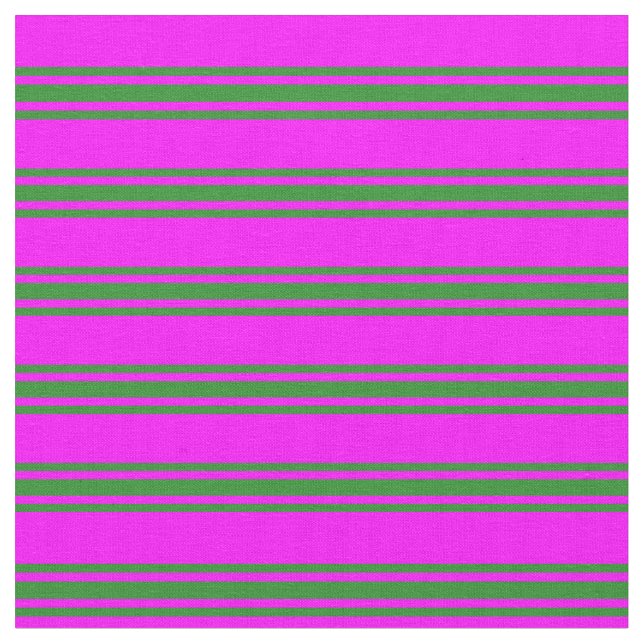 Fuchsia & Forest Green Colos Muster Stoff (Nahaufnahme)