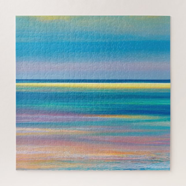 "Fuchsia Fusion" Abstrakte Seascape (Vertikal)
