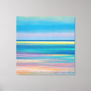 "Fuchsia Fusion" Abstrakte Seascape Leinwanddruck