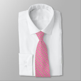 Fuchsia geometrisch – Rosa Muster Krawatte