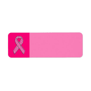 Fuchsia Glitzer Stil Rosa Ribbon Bewusstsein