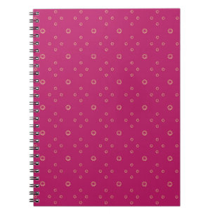 Fuchsia   Golden Zinnia Sonne Notizblock