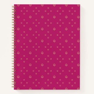 Fuchsia   Golden Zinnia Sun Notizbuch