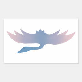 Fuchsia Gradient Crane Sticker