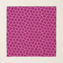 Fuchsia Hot Pink Giraffen-Druck-Schal