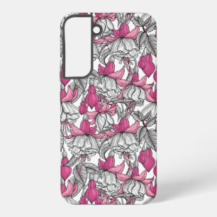 Fuchsia in Weiß und Rosa Samsung Galaxy Hülle