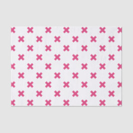Fuchsia-Kreuzstiche auf weiß Seidenpapier