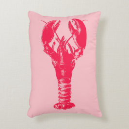Fuchsia-Lobster in hellrosa Dekokissen